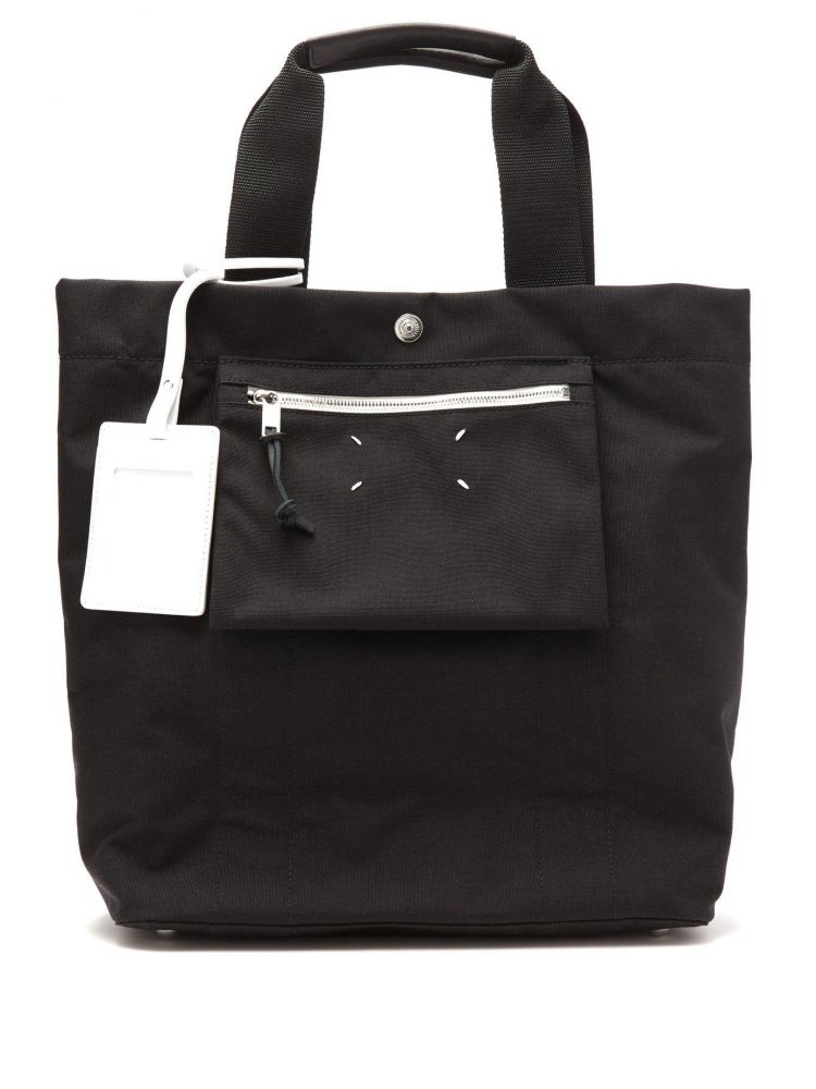 Maison Margiela Stereotype Reversible Black Canvas Tote for men